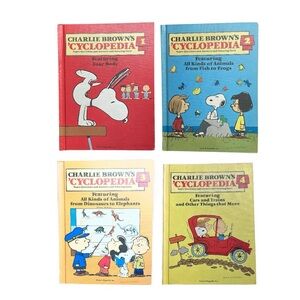 CHARLIE BROWN'S
'CYCLOPEDIA Set of 4 vintage 1980’s hardcover books